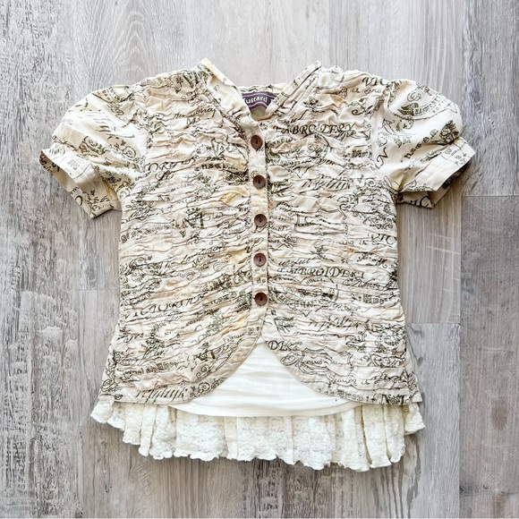 Mustard Pie Ruched Cardigan - Picture 1 of 10